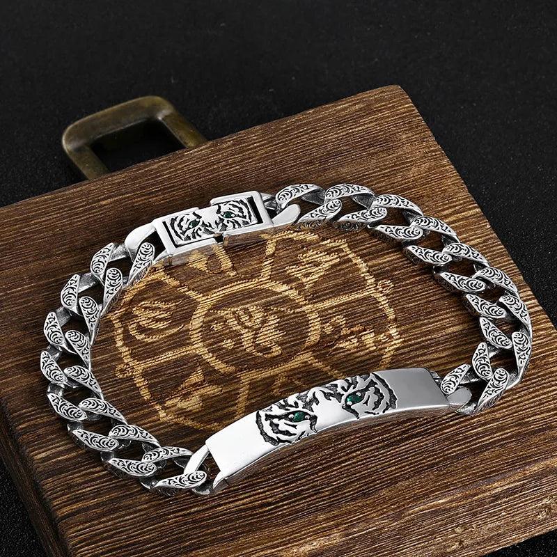 Pulseira de Prata 925 Tiger