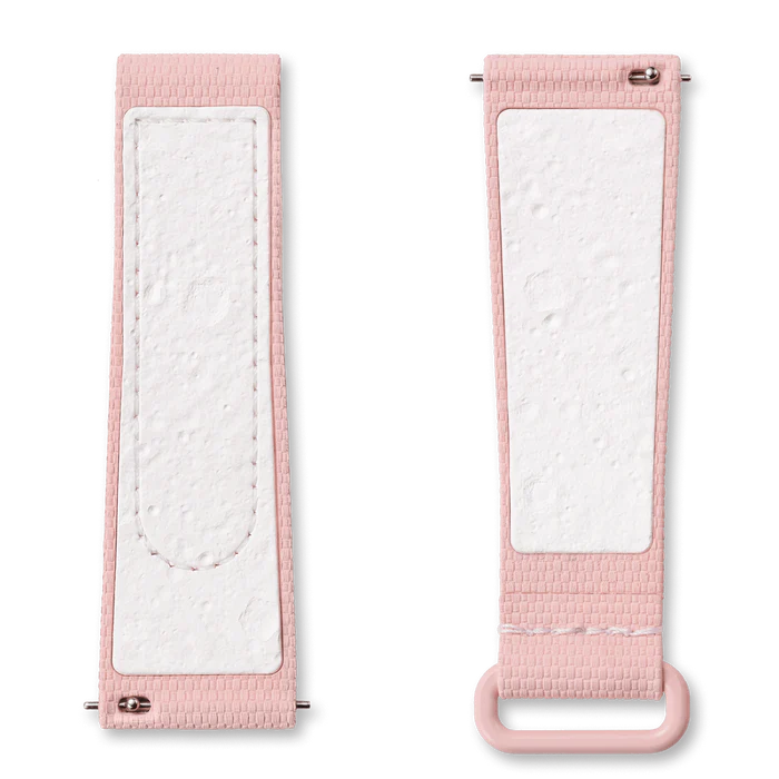 MOONSWATCH BORRACHA ROSA/BRANCA