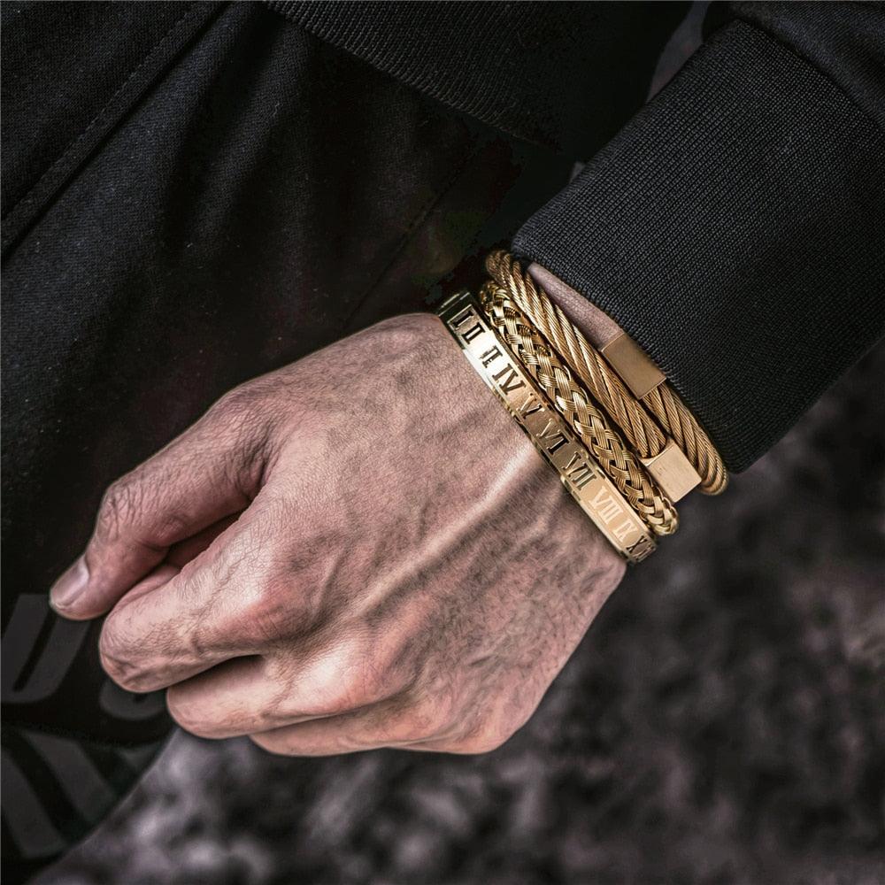 Pulseira Masculina Roman