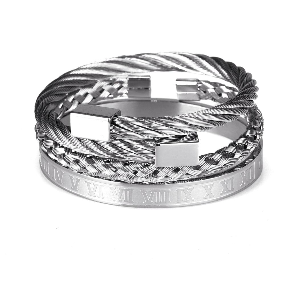 Pulseira Masculina Roman