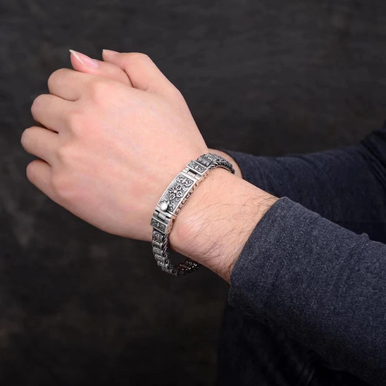Pulseira Masculina Budista