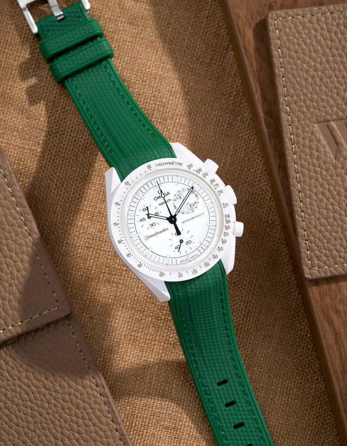 Pulseira de borracha curva premium - verde