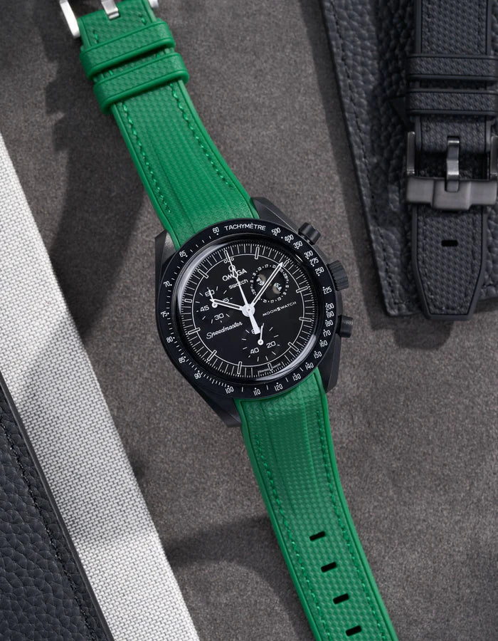 Pulseira de borracha curva premium - verde