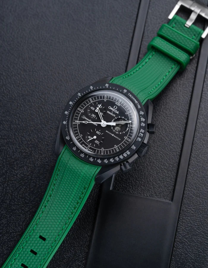 Pulseira de borracha curva premium - verde