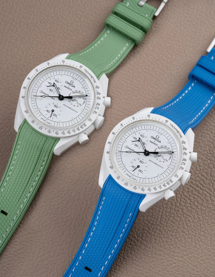 Pulseira de borracha curva premium - Neptune Blue