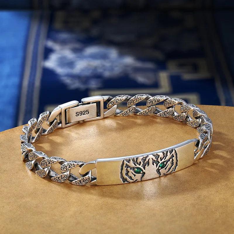 Pulseira de Prata 925 Tiger