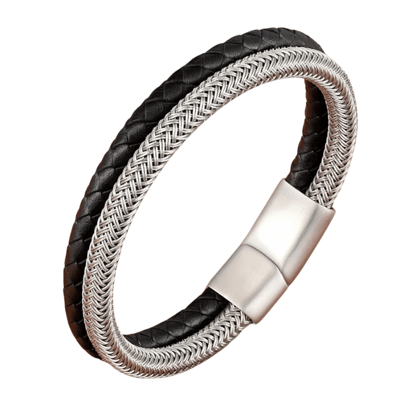 Pulseira Masculina de Couro Companion