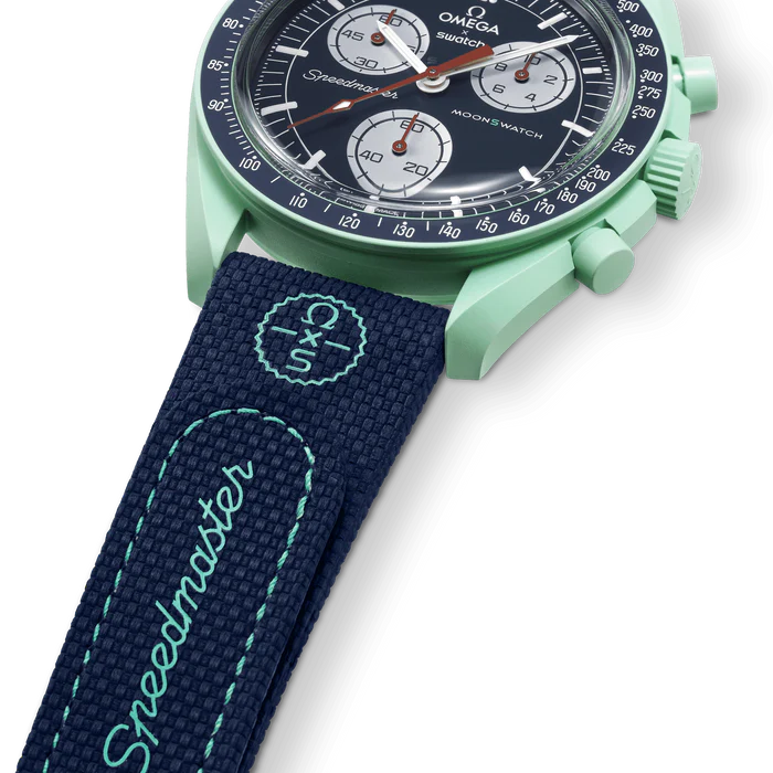 MOONSWATCH BORRACHA AZUL ESCURO/VERDE