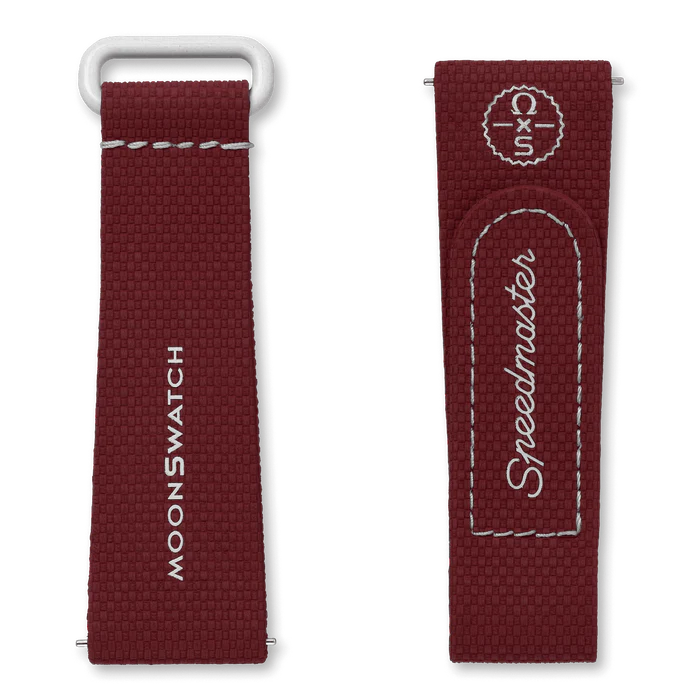 MOONSWATCH BORDEAUX/CINZA CLARO BORRACHA