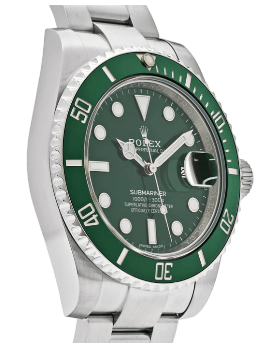 Relógio de luxo masculino Submariner 'Hulk'