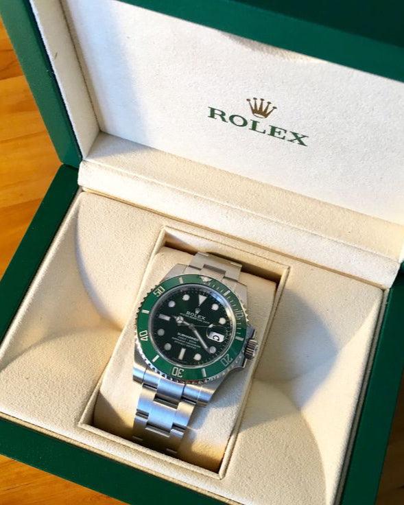 Relógio de luxo masculino Submariner 'Hulk'