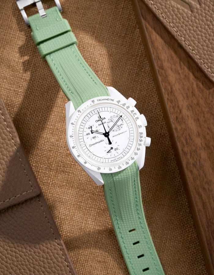 Pulseira de borracha curva premium - Menta