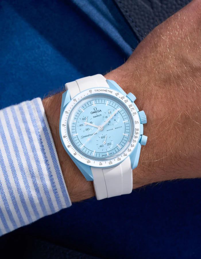 Pulseira de borracha curva - Branco