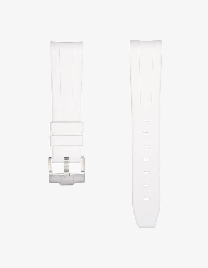 Pulseira de borracha curva - Branco